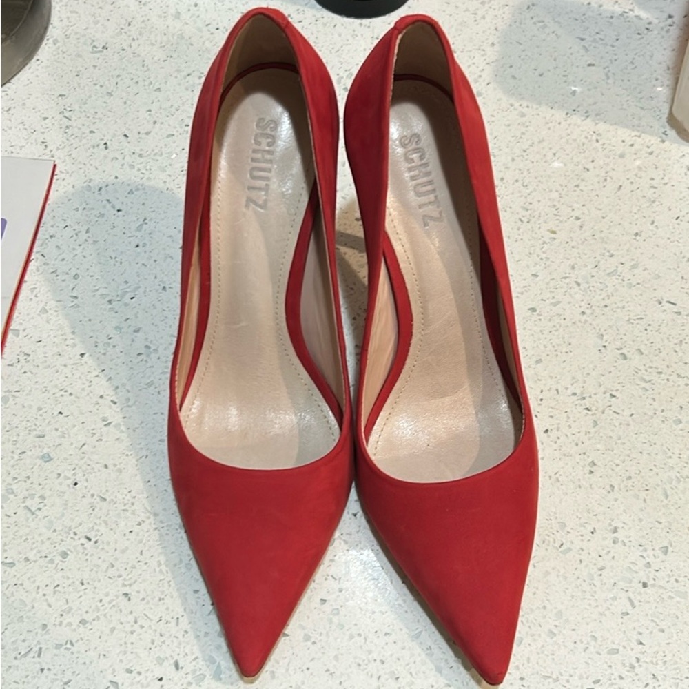 SCHUTZ Scarlet Red Heels
